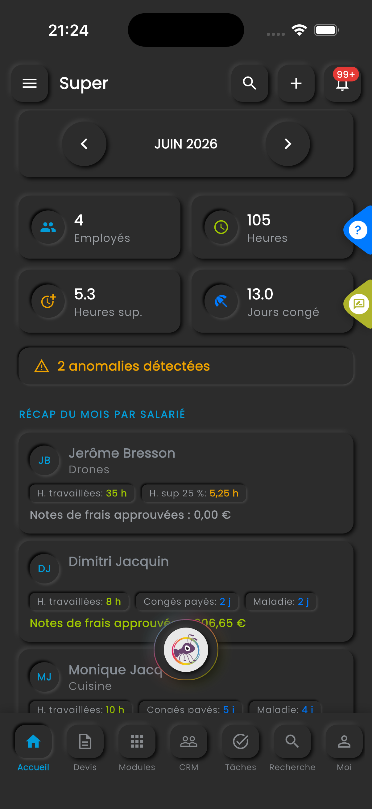 Masse salariale estimative